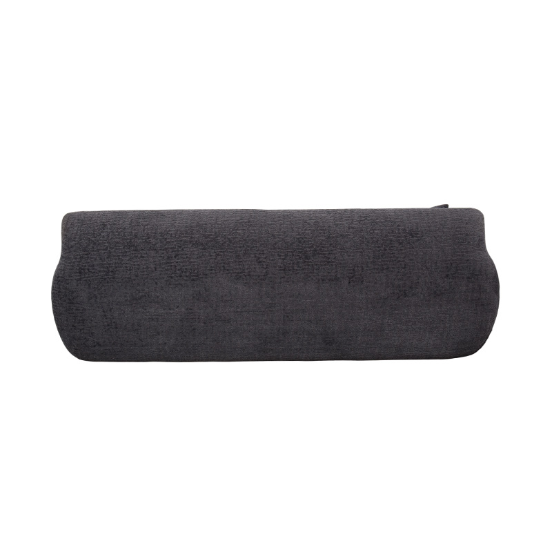 3–4-Sitzer-Vollschaumsofa aus dunkelgrauem Jacquard-Chenille-Stoff