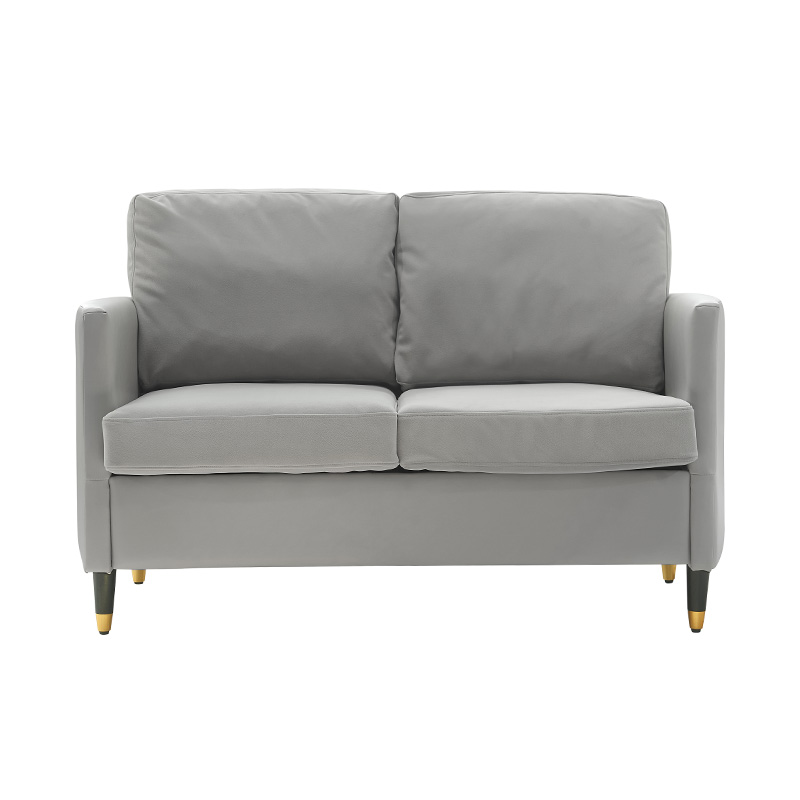 Einfaches Patchwork-Ledersofa