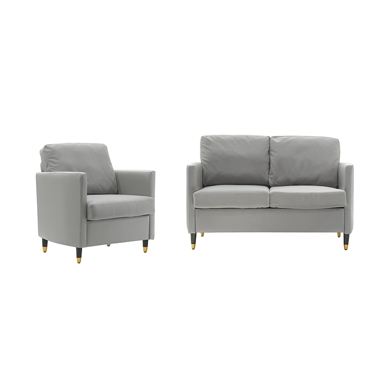 Einfaches Patchwork-Ledersofa